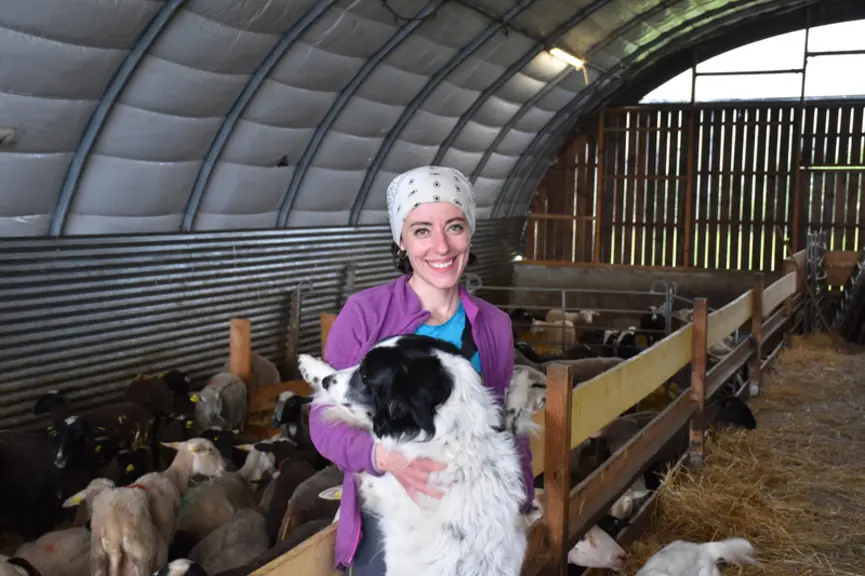 Laura Chalendard, éleveuse ovin dans la Loire