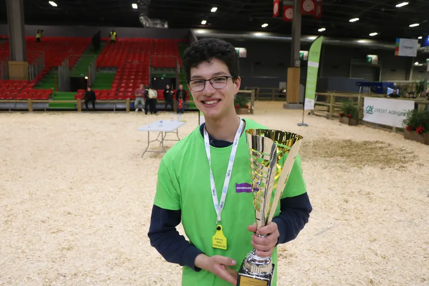 Anthony Rispal, meilleur jeune berger de France 2025
