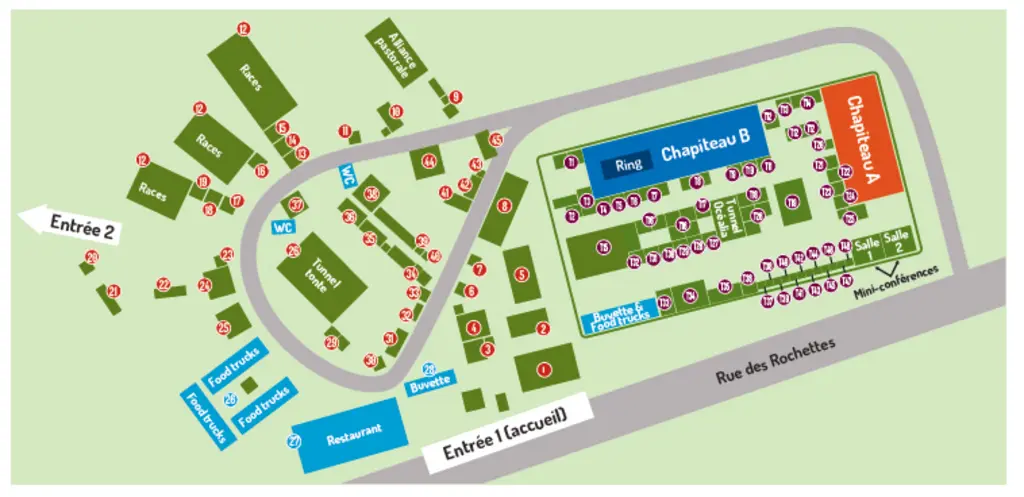 <em class="placeholder">Plan du Salon Tech-Ovin 2025 à Bellac en Haute-Vienne.</em>