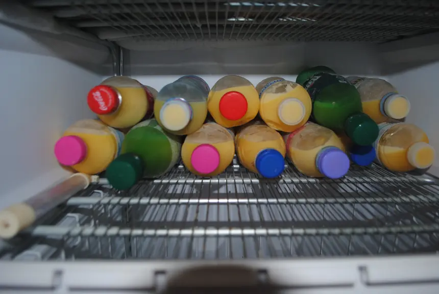 Bouteilles de colostrum