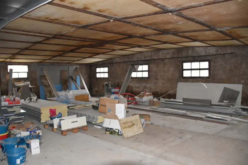 Salle en chantier.