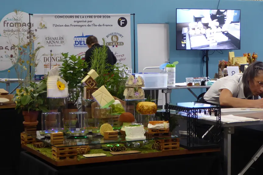 plateau de fromage réalisé dans le cadre du concours de la Lyre d'or