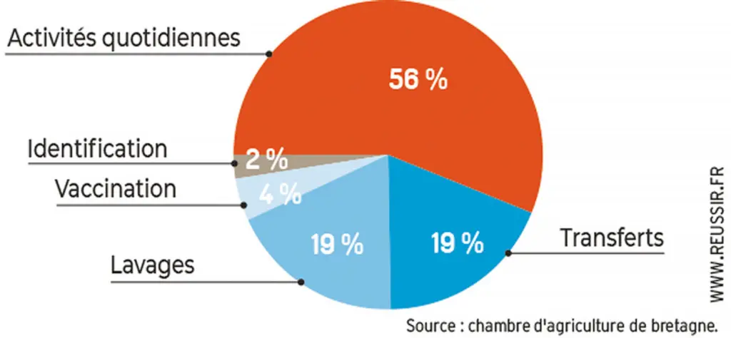 Répartition du travail post-sevrage engraissement © Chambre d'agriculture de ...