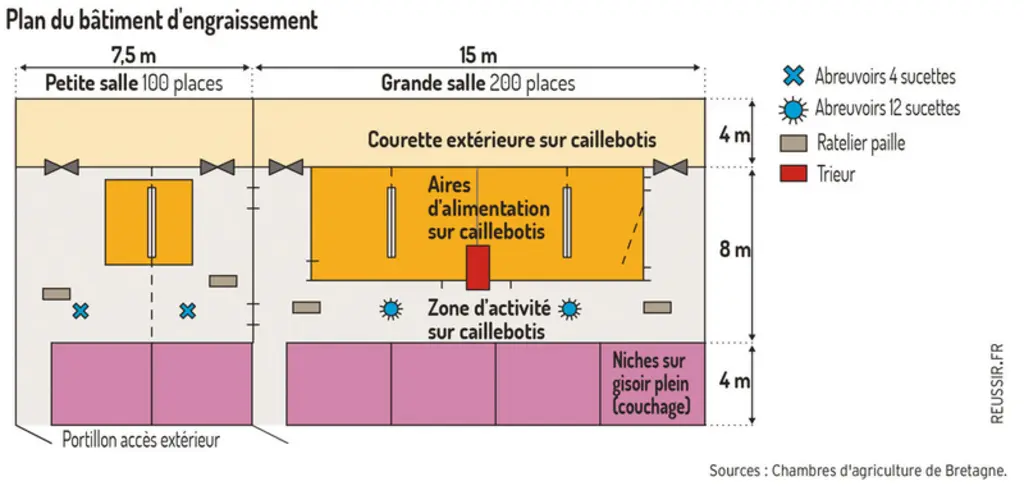 Les cochons valident leur bâtiment bien-être