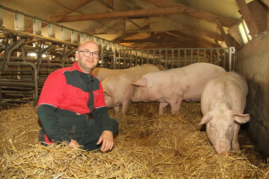 Vincent Pastoureau. « C’est une fierté d’avoir pu reprendre l’élevage familiale et de montrer qu’on peut très bien vivre avec une petite exploitation