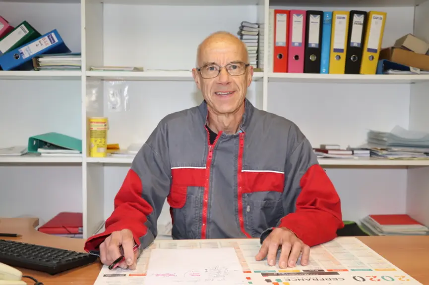 Bertrand Le Bris, responsable de la station de Crécom