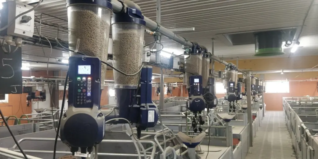 Les automates Gestal installés dans les nouvelles maternités de la station expérimentale de Romillé.