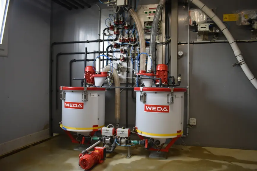 La machine à lait Weda est très répandue en Allemagne, au Danemark et aux Pays-Bas.