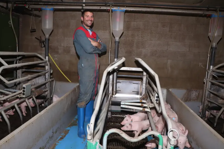 Steven Le Hir. «Ici, le foncier est hors de prix, il est inutile de penser à investir dans une fabrique d’aliment à la ferme.»