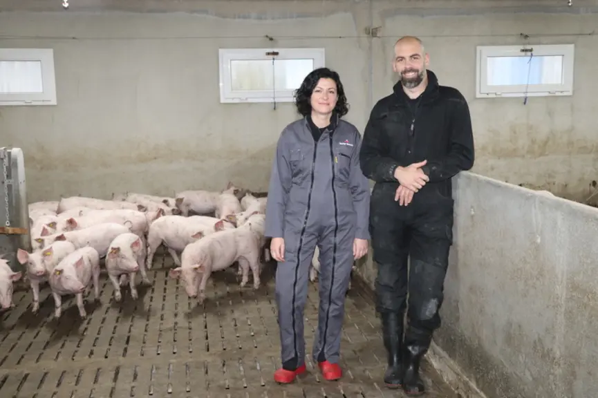 <em class="placeholder">Florence Guého et Jérémy Mainguy, SARL de la ville Corvec : « La gestion des performances bande par bande nous permet d'ê
