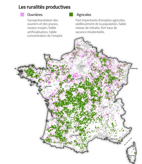 carte des ruralités agricoles