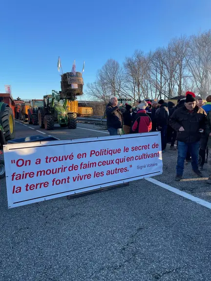 Mobilisation agricole dans les Alpes