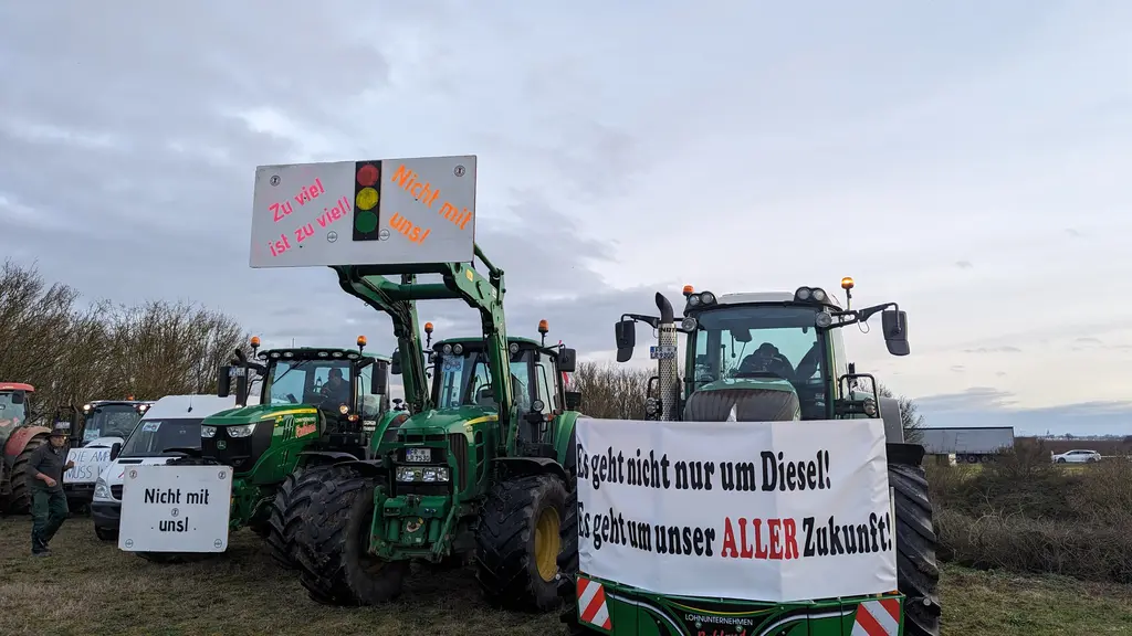 Les agriculteurs allemands ont rejoint les agriculteurs du Haut-Rhin pour manifester leur colère