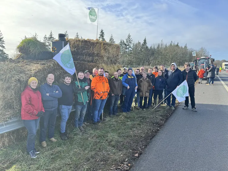 Manifestation d'agriculteurs à Houdan dans les Yvelines