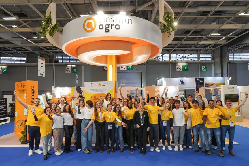Etudiants de l'Institut Agro Rennes au salon de l'Agriculture 2024