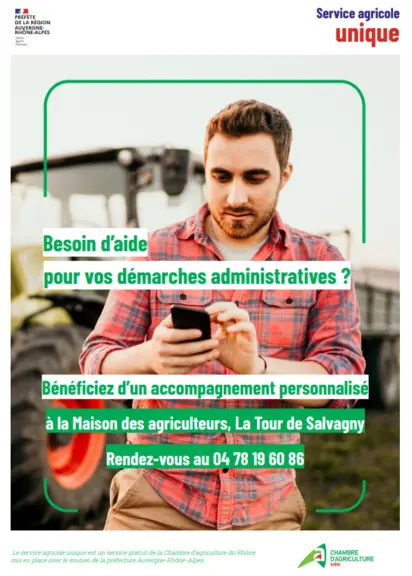 affiche service unique agricole