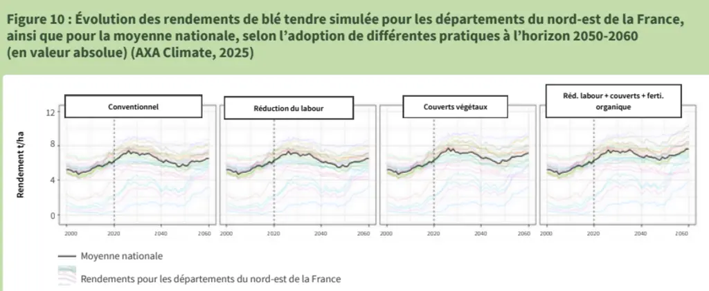 Comparaison des rendements de blé en fonction des pratiques agricoles