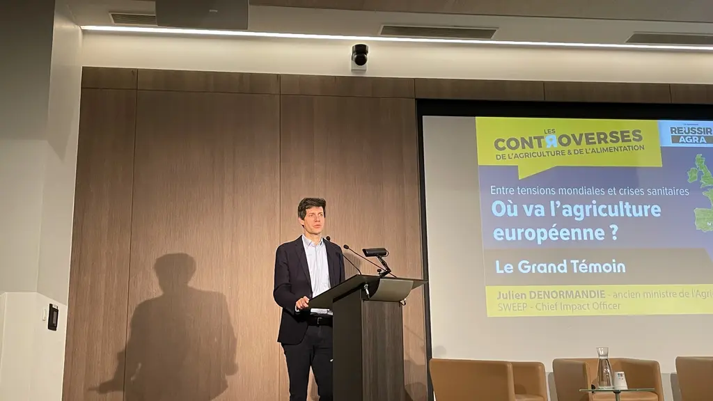 Julien Denormandie, ancien ministre de l’Agriculture et invité comme grand témoin des controverses de l’agriculture et de l’alimentation, organisées l