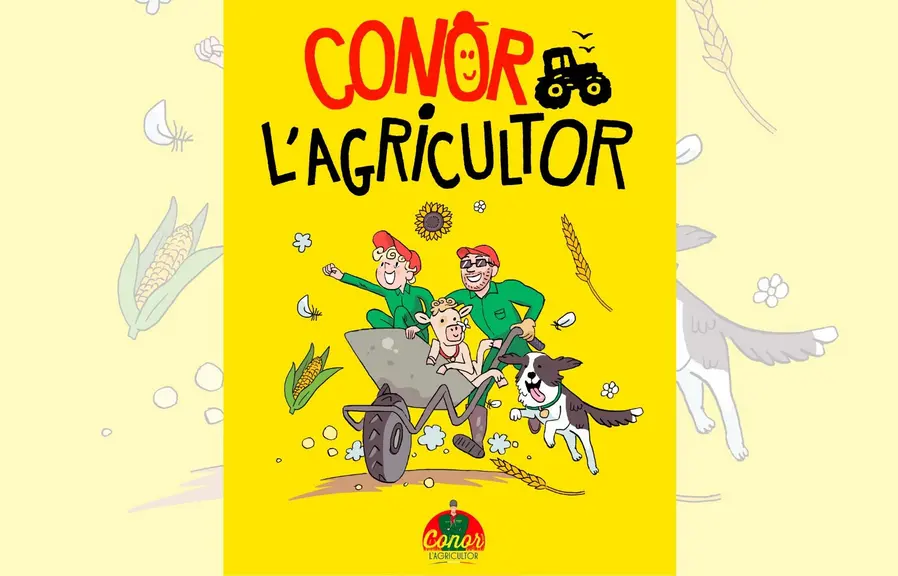 Couverture de la bande dessinée Conor l'agricultor dessinée par Line Hachem