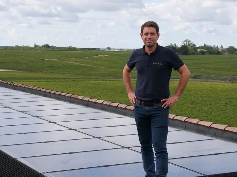 Vincent Decup travaille avec le reste de l'équipe dirigeante pour réduire les émissions de CO2 et améliorer le bilan carbone du Château Montrose. Les