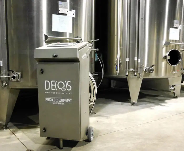 L’automate Deos gère l’élévage des vins mais aussi la mise sous inertage des cuves, l’homogénéisation, la désoxygénation, la carbonication et la décar