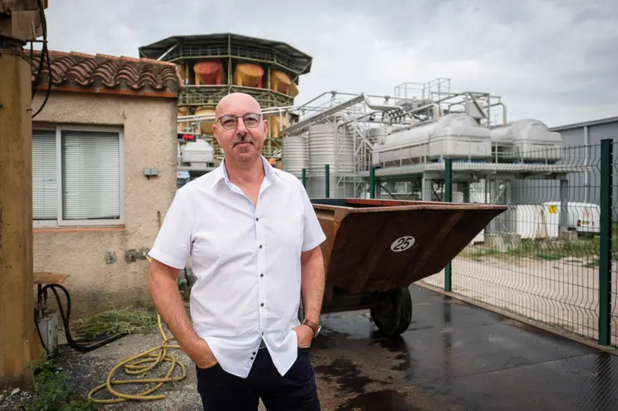 Hervé Lasserre, directeur de Terrassous : « Nous espérons à terme pouvoir produire et commercialiser 100 000 cols de ces muscats thiolés. » © Y. Kerve