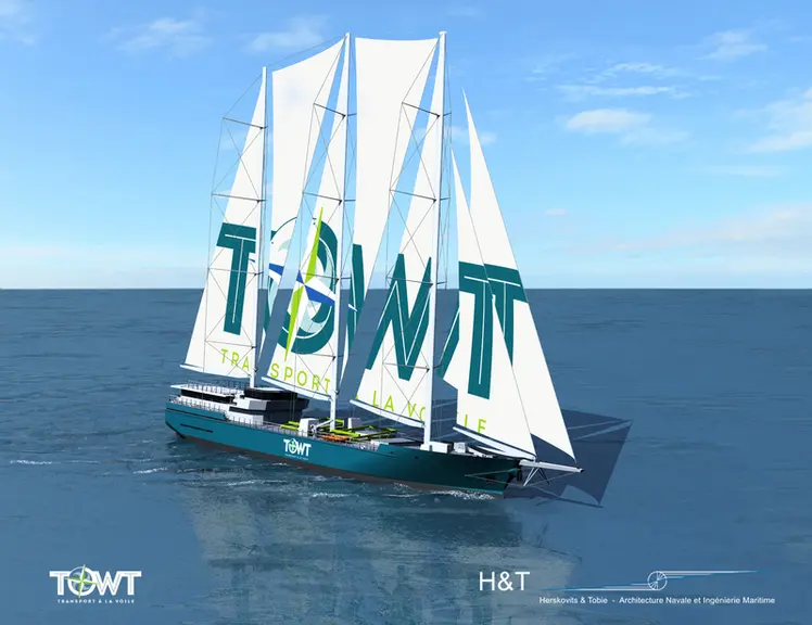 Transporter du vin vers les Etats-Unis sur un bateau à voile prend 4 semaines.  © Towt
