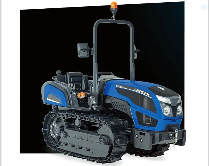 Le Trekker 3085 de Landini peut être doté de chenilles en acier ou en caoutchouc.