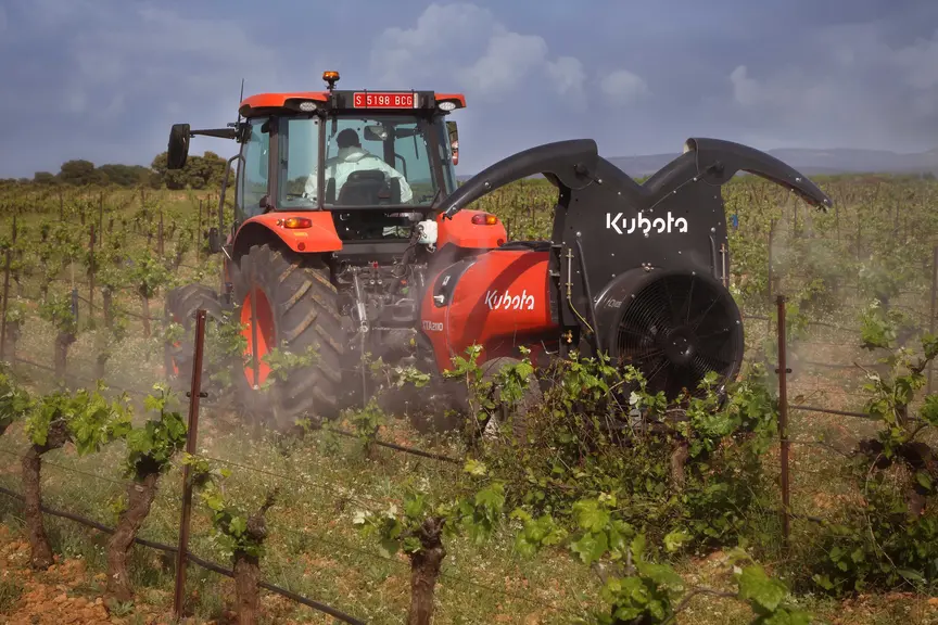 Kubota dévoile une gamme de pulvérisateurs viticoles issue du rachat du constructeur espagnol Fede.