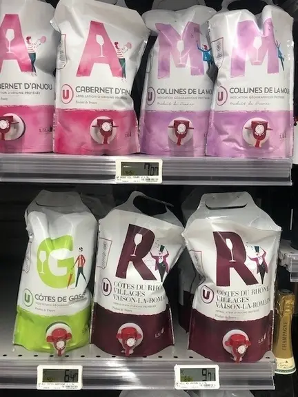 Les poches souples type Doypack ou Pouch-Up sont encore peu implantées sur le marché français.