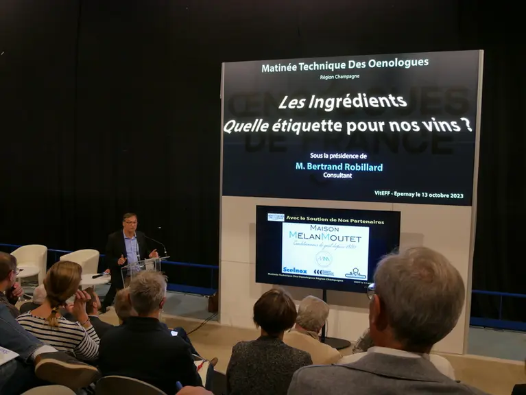 La conférence sur l'étiquetage des ingrédients lors du Viteff a attiré beaucoup de professionnels.