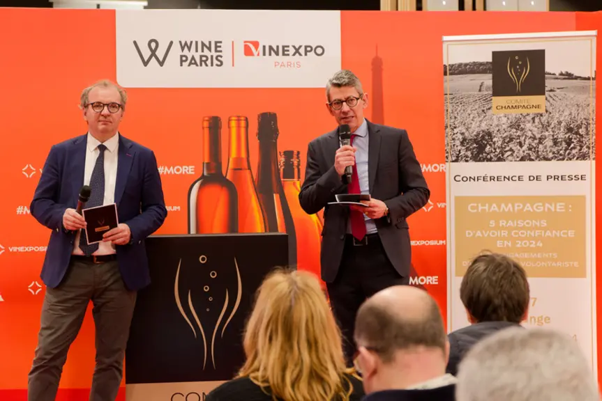Pour Maxime Toubart (vignerons) et David Chatillon (négoce), les chantiers menés par la Champagne en 2024 doivent restaurer optimisme et confiance apr