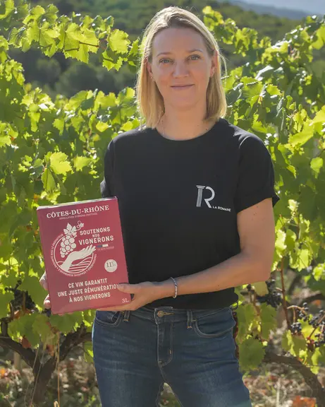 <em class="placeholder">Edwige Bourchet, directrice cave coopérative La Romaine</em>