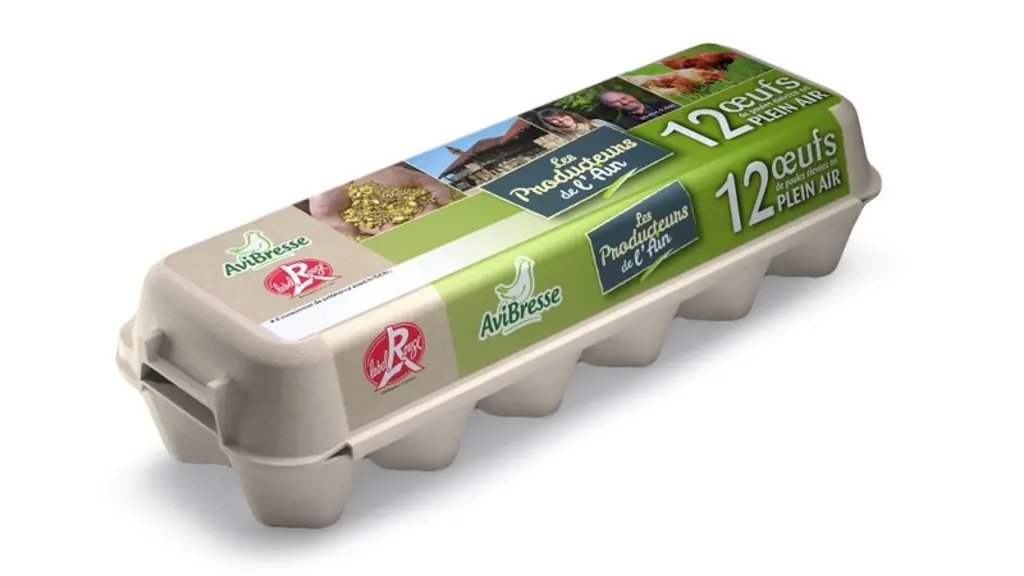 Boite de douze oeufs Label rouge Avibresse - Les producteurs de l'Ain © Envie d’œufs