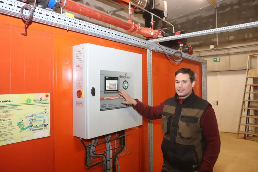 Tristan Poincloux parle de P5 (5ème bâtiment) pour désigner sa nouvelle chaufferie à biomasse. " C'est comparable en matière d'investissement, de long