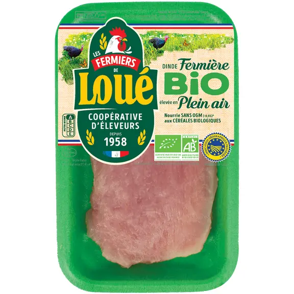 Une innovation pour dynamiser le rayon bio. La dinde Bio et fermière produite toute l'année a été lancée depuis quelques semaines © LDC