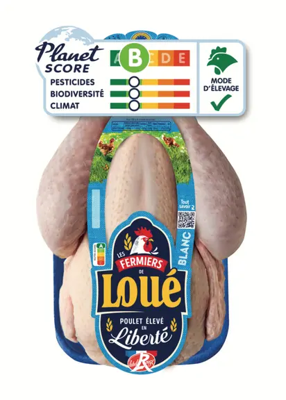 Le label Planet score sur les volailles de Loué