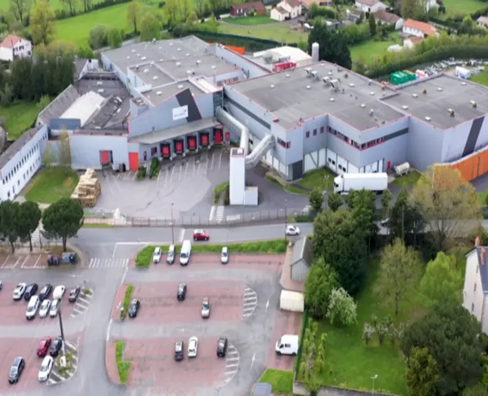 Le site d'abattage-découpe  de Galliance Dinde à Moncoutant (79). Avec la grippe aviaire, la production concentrée en Pays de la Loire a diminué de 45