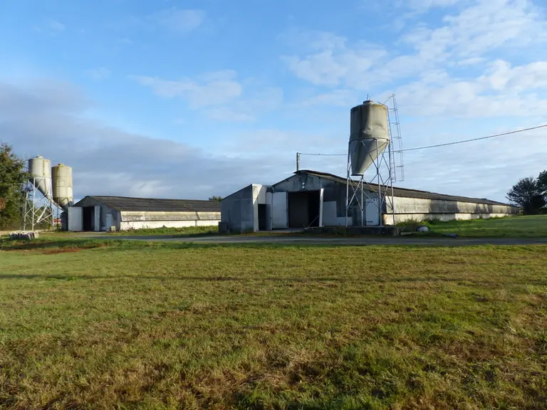 1. En amont du chantier, tout le matériel intérieur ainsi que les silos ont été démontés, ne laissant qu'une coque nue.