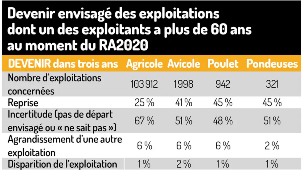 La hausse de l’âge des exploitants avicoles devient préoccupante
