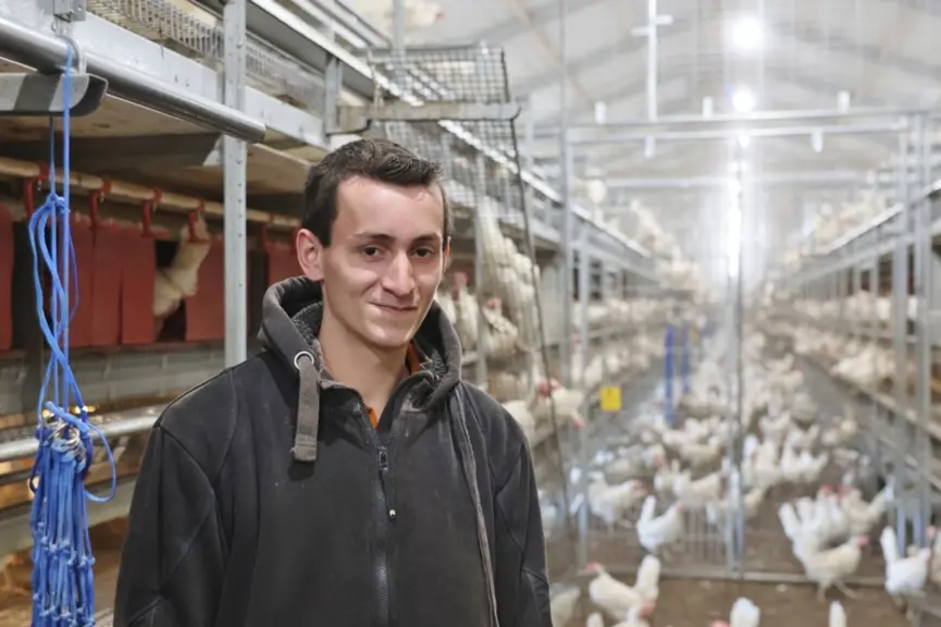 Dirkjan est un des cinq enfants du couple, tous impliqués dans l'entreprise familiale lancée en 2007 avec 11 000 poules.<
