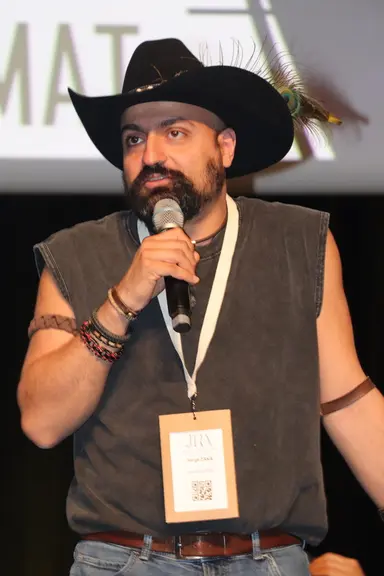 <em class="placeholder">L’agroclimatologue Serge Zaka aux JRA 2026. </em>