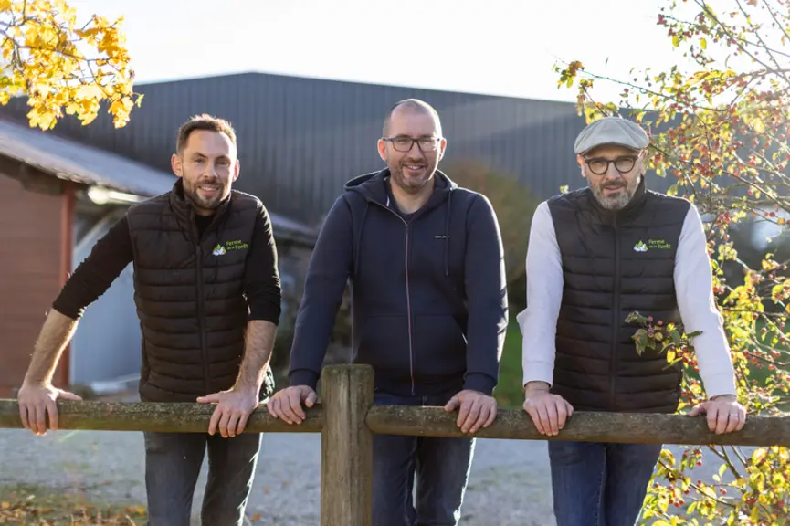 Ludovic Lieble, Gaëtan Salmon et Denis Caillé (de gauche à droite) emploient six salariés à plein temps et trois temps partiel
