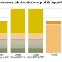 Coûts de production selon les niveaux de rémunération et produits disponibles