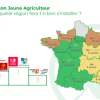 carte de la dotation pour jeunes agriculteurs par région
