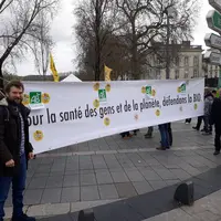 Manifestation d'agricutleurs bio de Bretagne