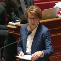 Annie Genevard devant les sénateurs.