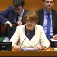 Annie Genevard le 14 mai 2025 devant la commission des finances de l’Assemblée nationale