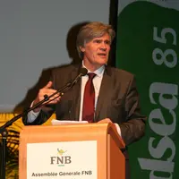 Stephane Le Foll, lors du dernier Congrès de la Fédération Nationale Bovine, en Vendée.
