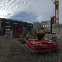 Le nouveau bâtiment est sorti 
de terre cet automne et les travaux se poursuivront tout au long 
de l’hiver.